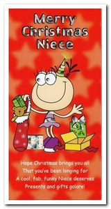 Christmas Card - Niece - Presents Galore!