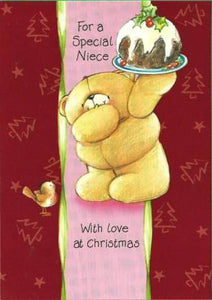 Christmas Card - Niece - Bear & Pud