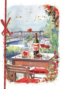 Valentine Card - One I Love - Romantic Setting Valentine's Day Cards in France