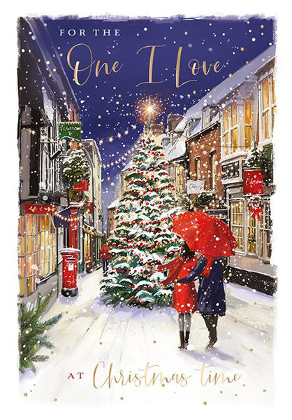 Christmas Card - One I Love - Glowing Tree