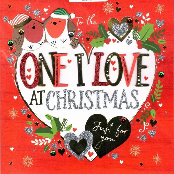 Christmas Card - One I Love - Robins