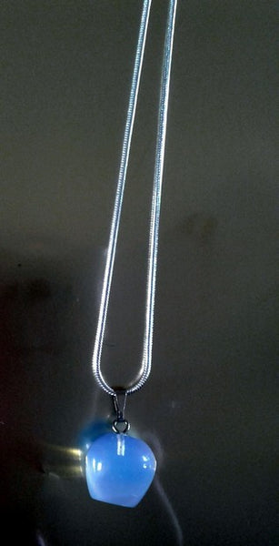 Jewellery - 925 Silver Opalite Pendant Necklace