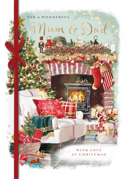 Christmas Card - Mum and Dad - Cosy Christmas