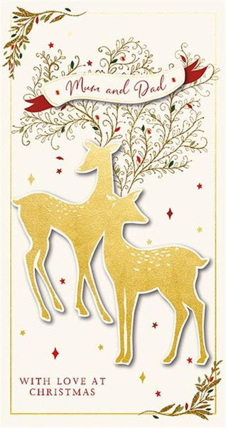 Christmas Card - Mum and Dad - Christmas Deer