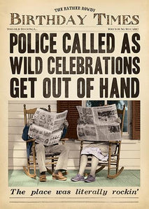 Humour Card - Police Called Wild Celebrations