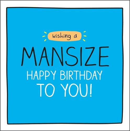 Birthday Card - Mansize Birthday