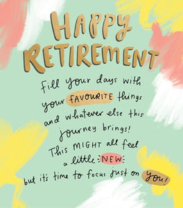 Retirement Card - All Your Favourite Things