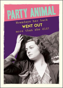 Humour Card - Party Animal