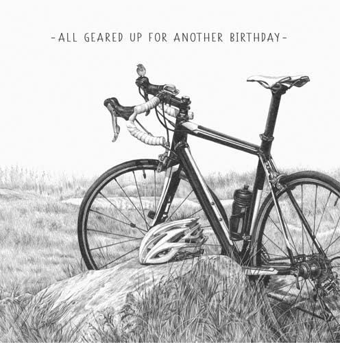 Birthday Card - Cycling All Geared Up