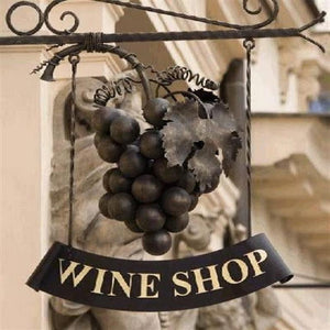 Blank Card - Photo of Wine Sign