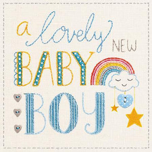 New Baby Card - Baby Boy - Lovely New Baby Boy