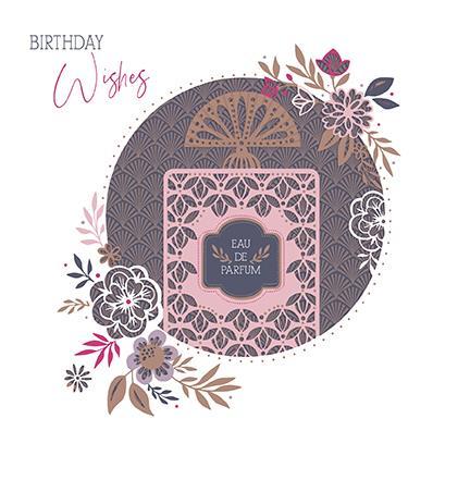 Birthday Card - Laser Cut Fragrant Birthday