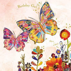 Birthday Card - Butterflies