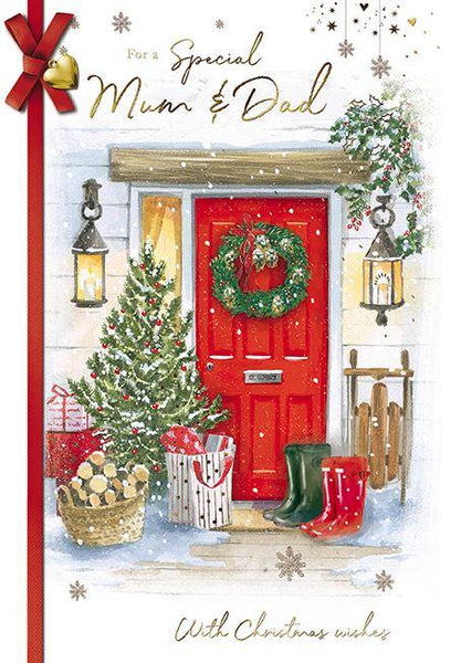Christmas Card - Mum and Dad - Red Door