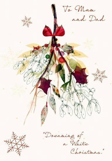 Christmas Card - Mum and Dad - Dreaming of a White Christmas