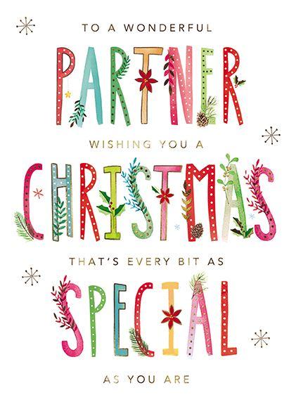 Christmas Card - Partner - Special As You Are