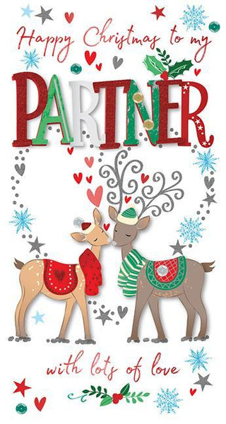Christmas Card - Partner - Reindeers