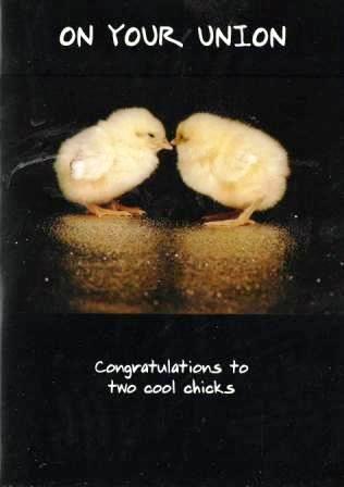 Commitment / Civil Partnership Card - Civil Partnership - Two Cool Chicks