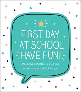 Good Luck Card - First Day Of School - Super Lucky School