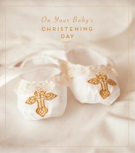 Christening Card - Christening - Christening Day Shoes