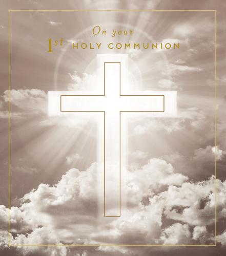 First Holy Communion Card - Communion Cross