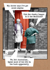 Humour Card - Acute Angina