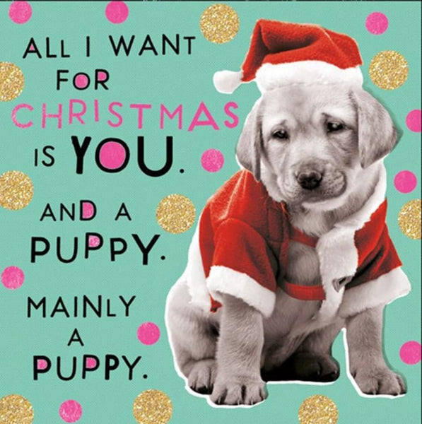 Christmas Card - Christmas Puppy
