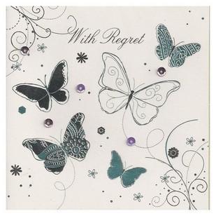 Regret Card - Butterflies