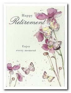 Retirement Card - Japanese Anemones