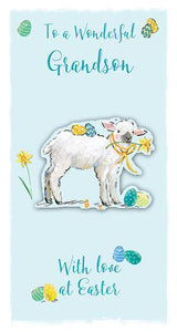 Easter Card - Grandson - Easter Lamb