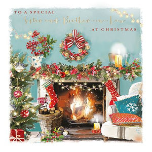 Christmas Card - Sister and Brother-in-Law - Cosy Christmas
