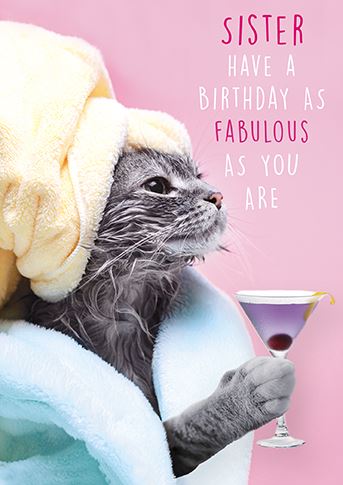 Sister Birthday - Fabulous Cat