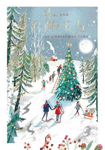 Christmas Card - Son and Daughter-in-Law - Gathering The Tree