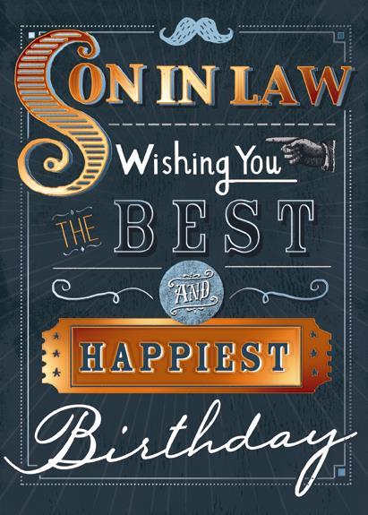 Son-in-Law Birthday - Wishing You Best