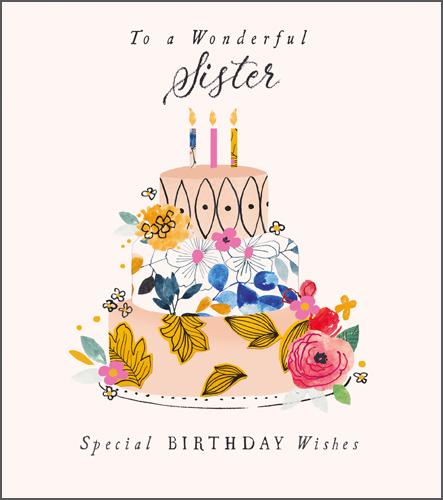 Sister Birthday - Birthday Cake