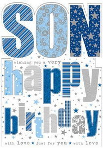 Son Birthday - Holographic Text