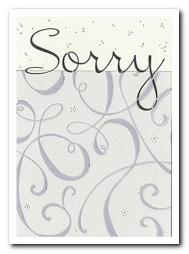Sorry Card - Swirl