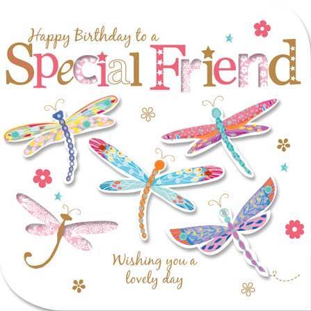 Birthday Card - Special Friend - Dragonflies