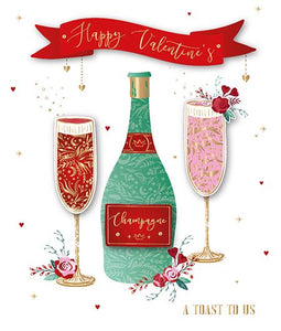 Valentine Card - Toast To Us Valentine's Day Cards in France