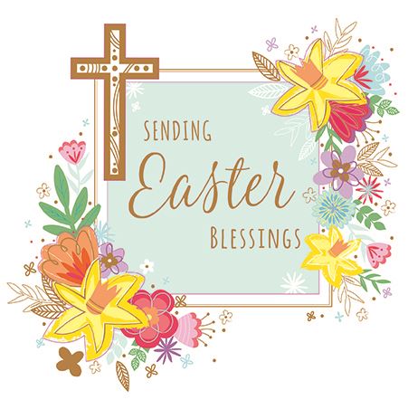 Easter Card - Sending Easter Blessings