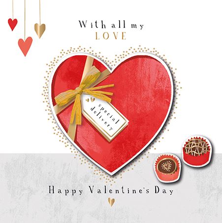 Valentine Card - Valentine Chocs Valentine's Day Cards in France
