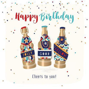 Birthday Card - Bottles Of Beer