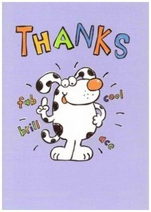 Thank You Card - Spotty Dog