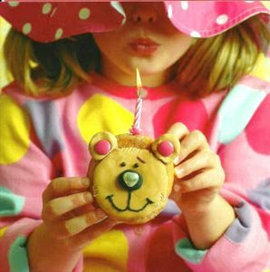 Children's Birthday card - Teddy Dough Nut