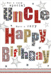 Uncle Birthday - Holographic Text