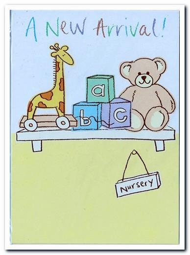New Baby Card - Baby - Baby's Nursery Shelf