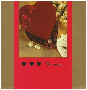 Tarjeta de San Valentín - Caja de bombones en forma de corazón