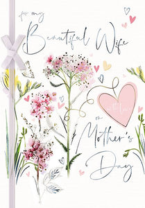 Mother's Day Card - Wife - Meadow Flowers