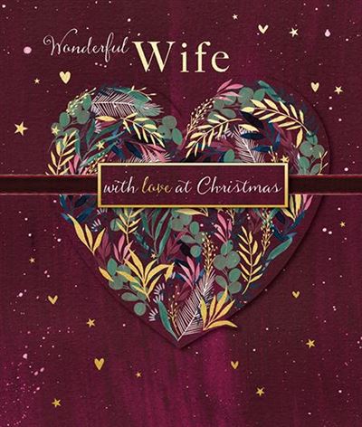 Christmas Card - Wife - Christmas Heart