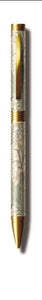 You would love writing with this William Morris patterned pen: Design Daffodil. The ballpoint pen features matt gold effect appointments and black ink.
